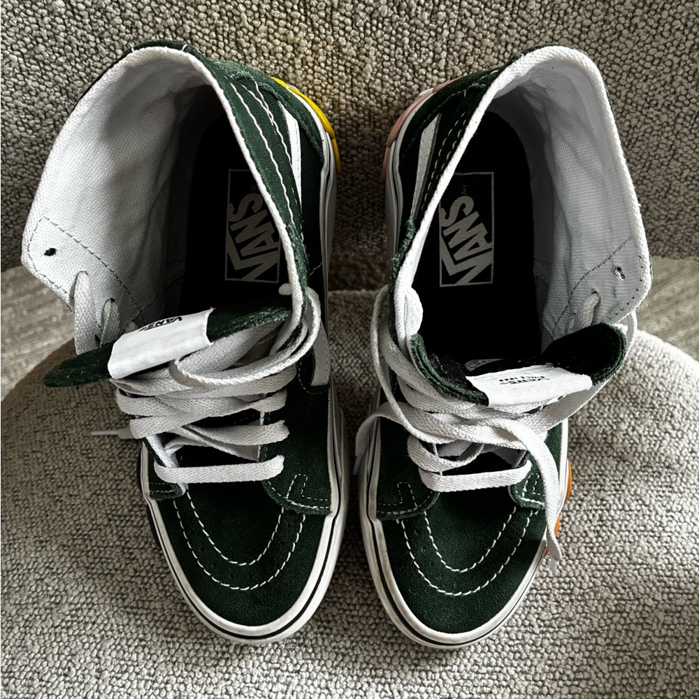 Vans Sk8-Hi Tapered Stackform OSF floral platform sneakers, size 5.5 - Picture 9 of 13
